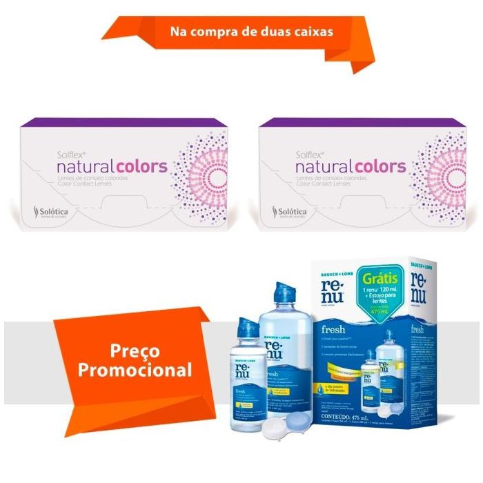 Combo Solflex Natural Colors com Grau com Renu Fresh