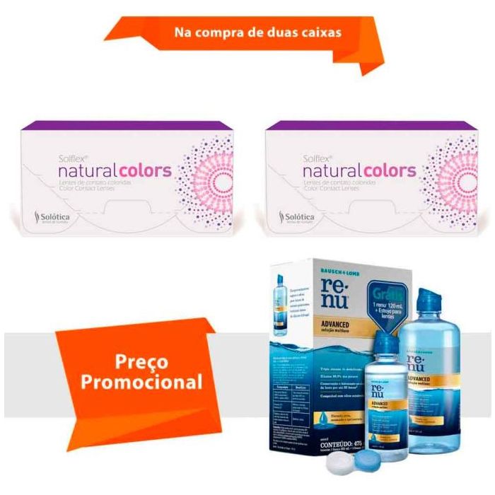 Combo Solflex Natural Colors com Grau com Renu Advanced