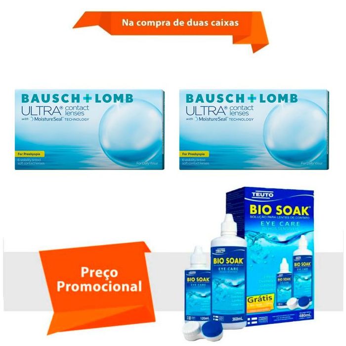Combo Lente Ultra Multifocal para Presbiopia com Bio Soak