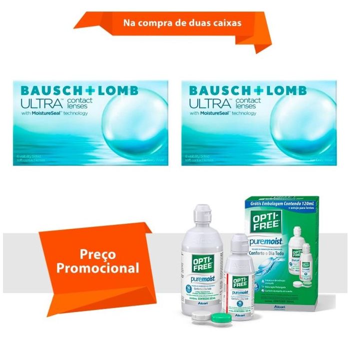 Combo Lente Ultra com Opti Free