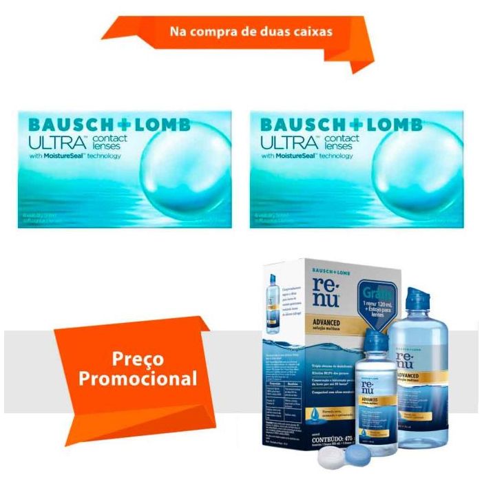 Combo Lente Ultra com Renu Advanced