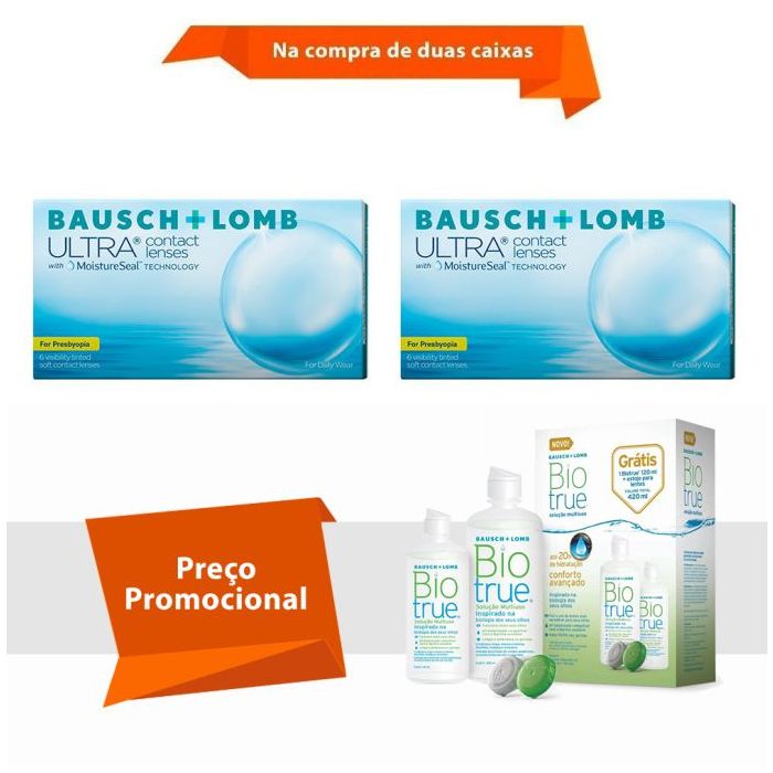 Combo Lente Ultra Multifocal para Presbiopia com BioTrue