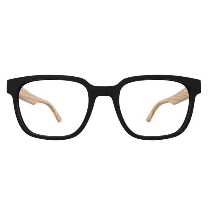 Óculos de Grau HB Polytech 0449 0261 52 e Acetato M BLACK/WOOD DEMO