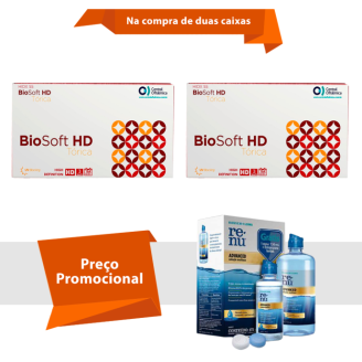 Combo BioSoft HD Tórica para Astigmatismo Com Renu Advanced
