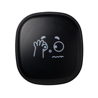 Estojo porta lentes Face + Pinça e Ventosa Preto