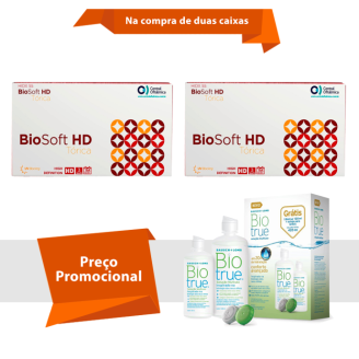 Combo BioSoft HD Tórica para Astigmatismo Com Biotrue