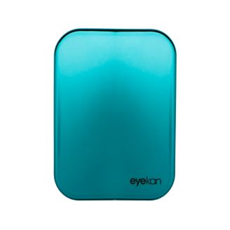 Estojo porta lentes Cromado + Pinça e Ventosa Verde