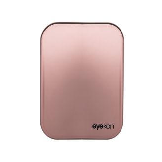 Estojo porta lentes Cromado + Pinça e Ventosa Rosa