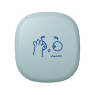 Estojo porta lentes Face + Pinça e Ventosa Azul