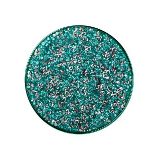 Estojo porta lentes de Glitter + Pinça e Ventosa Verde