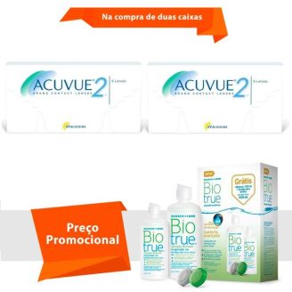 Combo Acuvue 2 com BioTrue
