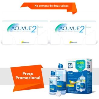 Combo Acuvue 2 com Renu Fresh