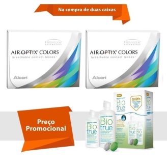 Combo Air Optix Colors com Grau com BioTrue