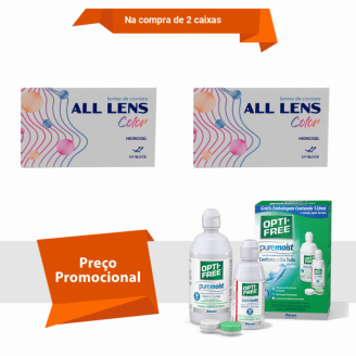 Combo All Lens Color - Mensal Com Opti Free