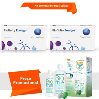 Combo Biofinity Energys com Biotrue