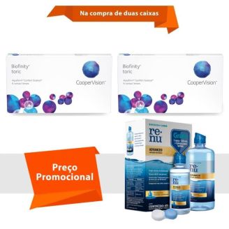 Combo Biofinity Toric com Renu Advanced