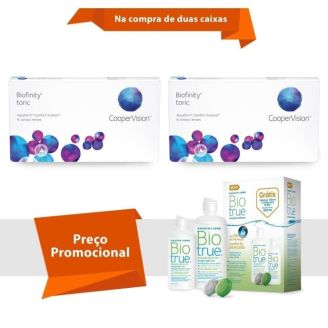 Combo Biofinity Toric com BioTrue