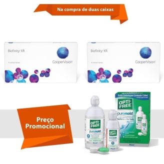 Combo Biofinity XR com Opti Free