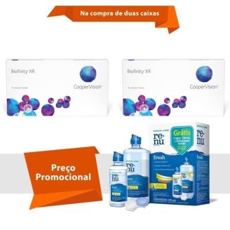 Combo Biofinity XR com Renu Fresh