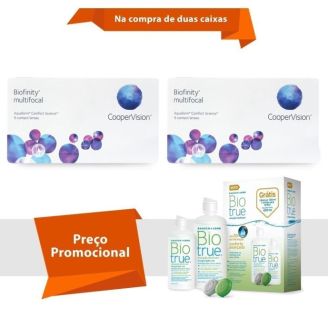 Combo Biofinity Multifocal com Biotrue