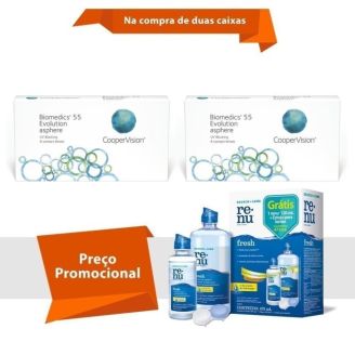 Combo Biomedics 55 Evolution com Renu Fresh