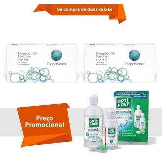 Combo Biomedics 55 Evolution com Opti Free