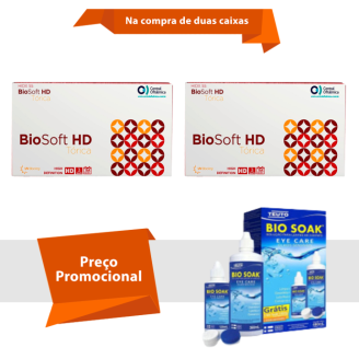 Combo BioSoft HD Tórica para Astigmatismo Com Bio Soak