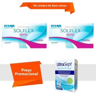 Combo Solflex Toric com UltraSept Sensitive