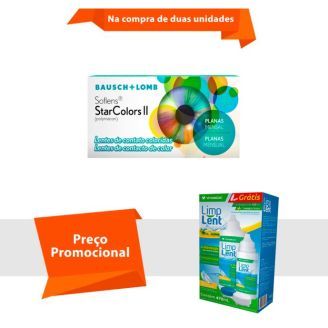 Combo Soflens Starcolors II Sem Grau com Limp Lent