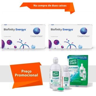 Combo Biofinity Energys com Opti Free