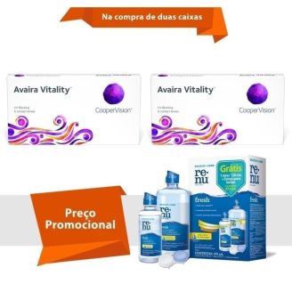 Combo Avaira Vitality com Renu Fresh