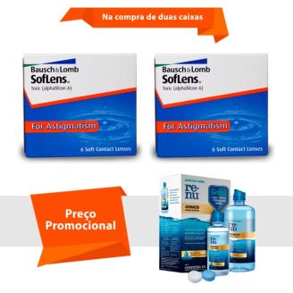 Combo Soflens Toric para Astigmatismo com Renu Advanced