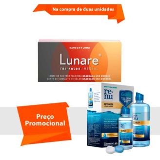 Combo Lunare Tri-Kolor Mensal sem Grau com Renu Advanced