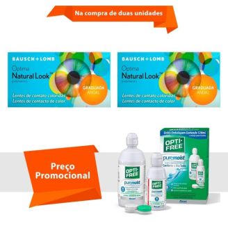 Combo Optima Natural Look Com Grau com Opti Free