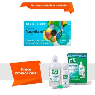 Combo Optima Natural Look Sem Grau com Opti Free