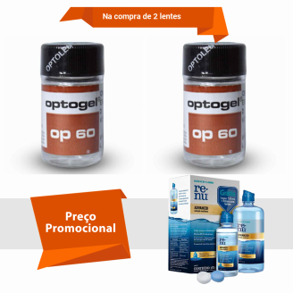 Combo Optogel Op 60 Alto grau com Renu Advanced