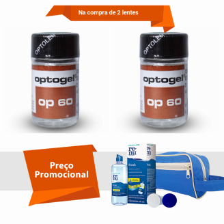 Combo Optogel Op 60 Alto grau com Kit Renu Fresh