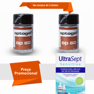 Combo Optogel Op 60 Alto grau com Ultrasept Sensitive