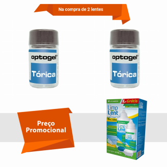 Combo Optogel Tórica para Astigmatismo Alto Grau com Limp Lent