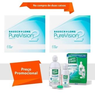 Combo Purevision 2 com Opti Free
