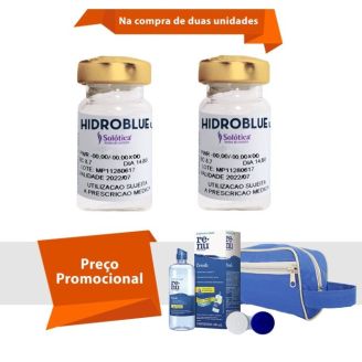 Combo Hidroblue UV Tórica para Astigmatismo com Kit Renu Fresh