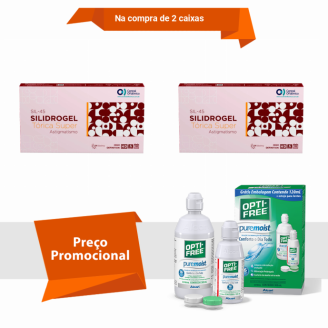 Combo Silidrogel Tórica para Astigmatismo Com Opti Free