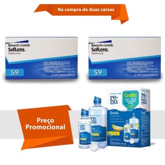 Combo Soflens 59 com Renu Fresh