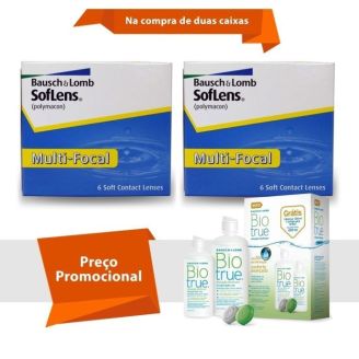 Combo Soflens Multifocal com Biotrue
