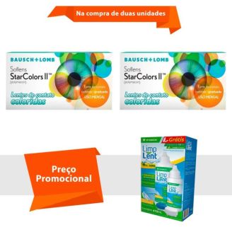 Combo Soflens Starcolors II Com Grau com Limp Lent