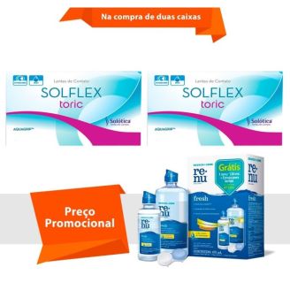 Combo Solflex Toric com Renu Fresh