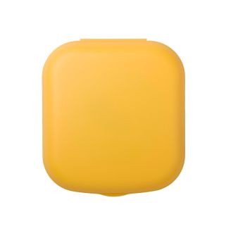 Estojo porta lentes Mini + Pinça e Ventosa Amarelo