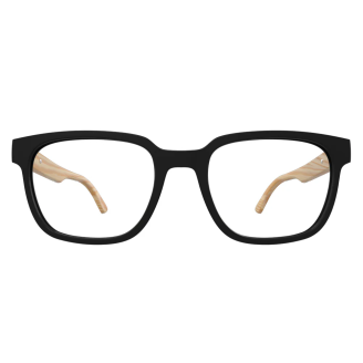 Óculos de Grau HB Polytech 0449 0261 52 e Acetato M BLACK/WOOD DEMO