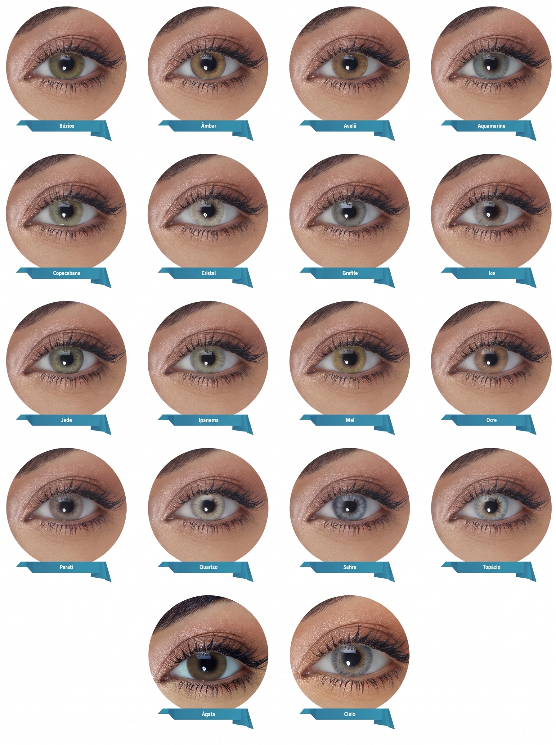 Tabela de Cores Lentes Hidrocor