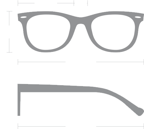 Dimensões do Óculos